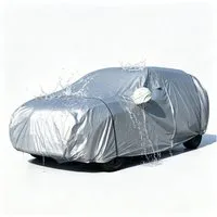 Rutaqian Autosonnenschutz SUV Autoabdeckung Outdoor Allwetter Schutz UV Schnee Winddicht, 474,98 x 190,5 cm, Wasserdichte SUV Abdeckung mit Reißverschluss & Belüftung