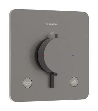 Hansgrohe Thermostat Unterputz Ecostat Comfort Q Fertigset 2 Verb.m.Sicherungskombi. brushed black  33717340