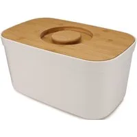 Joseph Joseph Brotkasten Bread Bin, Bambus, Polyprophylen (PP), (1-tlg), mit Schneidebrettdeckel