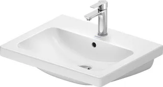 Duravit D-Code Waschtisch 600x480mm, M.Überlauf, Mit 1 Hahnloch 2399600000
