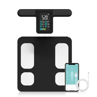 Smart Body Fat Scale 28 Key Body Data Analyze Scale 8-Electrode Body Fat Scale Support 180kg Professional Body Compositi