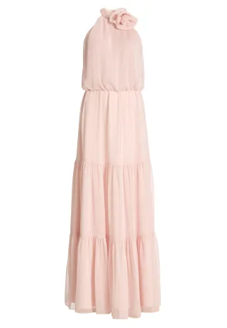 SWING - Abendkleid aus Crinkle Chiffon mit Stufenrock soft pink - Gr. - 34