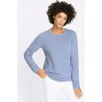 Sieh an! Strickpullover Langarm-Pullover Langarm Rippoptik