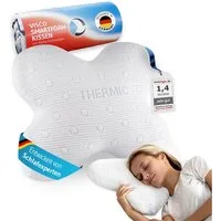 Third of Life Kopfkissen ACAMAR Thermic, Füllung: 100% ViscoSchaum COSYPUR, Bezug: Thermoregulierender Bezug, Seitenschläfer, Seitenkippschläfer, Orthopädisches Memory Foam Kissen bei Verspannungen