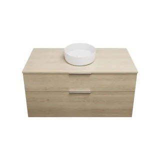 Burgbad Keramik Waschtisch-Set Eqio Eiche Dekor Cashmere/Alpinweiss, SGUM120F3180C0001 SGUM120F3180C0001