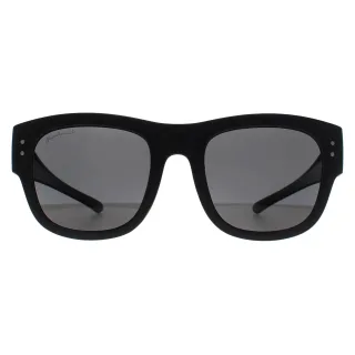 Montana Square Unisex Matte Schwarz Rauch Polarisierte FO7 Fit über Gläser Sonnenbrillen