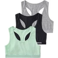 Bench. Bustier (Packung, 3-tlg) im sportlichen Look mit Ringerrücken