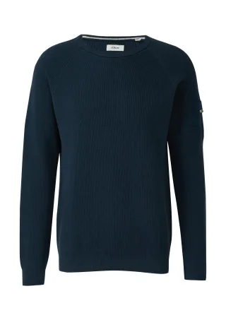 s.Oliver - Strickpullover blau - Gr. - XL