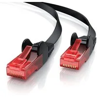 CSL LAN-Kabel, CAT.6, RJ-45 (Ethernet) (2000 cm), CAT 6 Flachband Netzwerkkabel Gigabit 1000Mbit/s Patchkabel flach 20m