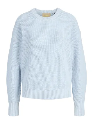 JJXX - JXMILA TWIST CREW NECK KNIT NOOS Skyway - Gr. - XL