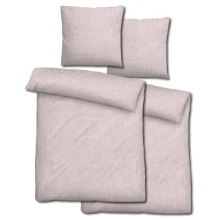 Doppelpack Sleezzz® Musselin Bettwäsche rosé 135 x 200 cm + 80 x 80 cm