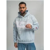 DADA Supreme Hoodie Oversize Schnitt mit Allover Logo und Kapuze Gaga Logo