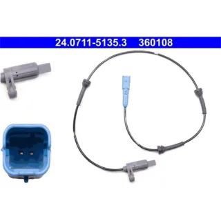 ATE Raddrehzahlsensor hinten Peugeot 206 24.0711-5135.3