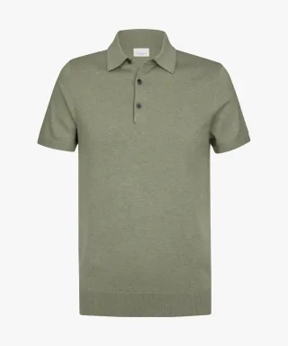 Profuomo - Grünes Luxury Basic Polo mittelgrün - Gr. - XL