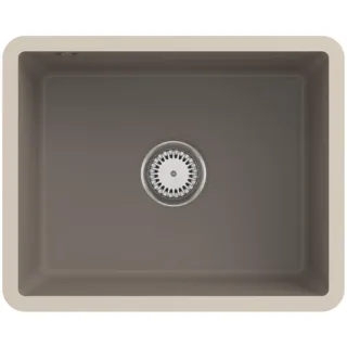 Villeroy und Boch Unterbauspüle 331001TR mit Ablaufgarnitur und Handbetätigung, Timber