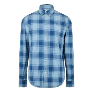 Timberland - Button-Down-Hemd für Herren, Popelin, Langärmlig (Dunkles Jeansblau)