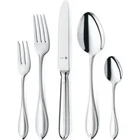 WMF Besteck-Set Premiere in klassisch-eleganter Optik, ergonomisch, Wellenschliff (30-tlg), 6 Personen, Cromargan® Edelstahl Rostfrei 18/10, spülmaschinengeeignet, optimale Schärfe, hochwertiger Besteckkasten