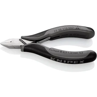 KNIPEX Elektronik-Seitenschneider ESD - 7732115ESD