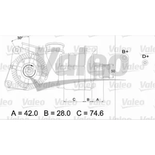 Valeo Generator  80A BMW 3er Cabriolet 5er E34