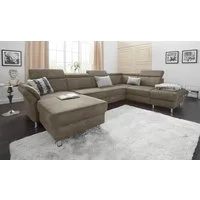 sit&more Wohnlandschaft Avignon U-Form, wahlweise mit Bettfunktion und Stauraum, inklusive Kopfteilverstellung