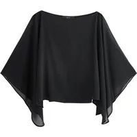 Next Blusenshirt Trägertop mit transparenter Lage und Cape-Ärmeln (2-tlg)