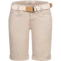 Stitch & Soul Bermudas Damen Short Bermuda kurze Hose Sommer Chino Stoff Hose mit Gürtel