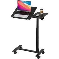 Dripex Stehpult Beistelltisch höhenverstellbar Pflegetisch Computertisch mit Rollen, Breite 40cm