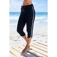KangaROOS Relax-Caprihose mit sportlichem Seitenstreifen und weichem Frottee Material