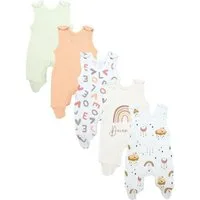 TupTam Strampler TupTam Unisex Baby Strampler mit Aufdruck 5er Set