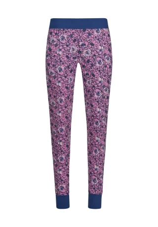 SKINY - Skiny Damen Hose lang Night In Skiny 01 pink floraloutlines - Gr. - 36
