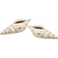 I.GE.A. Dekoschale Keramik-Schale Muschel (Set, 2)