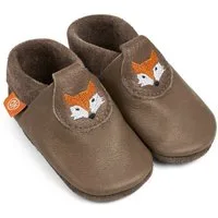 Orangenkinder® Fränzchen der Fuchs Krabbelschuh pflanzlich gegerbtes Leder, Made in Germany, atmungsaktiv