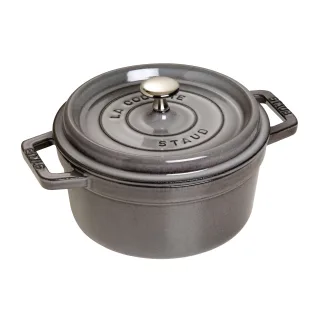Staub La Cocotte Cocotte 20 cm, rund, Graphit-Grau, Gusseisen