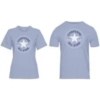 Converse T-Shirt UNISEX CONVERSE GO-TO ALL STAR PATCH LOGO STANDARD FIT T-SHIRT mit Rundhalsausschnitt, aus Single Jersey