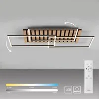 OTTO home Deckenleuchte Ullii Akustikpaneele, CCT - über Fernbedienung, Dimmer, Dimmfunktion, Ein-/Ausschalter, Farbsteuerung, Memory, nach Trennung vom Netz, Memoryfunktion, dimmbar über Fernbedienung, LED fest integriert, warmweiß - kaltweiß, Frame
