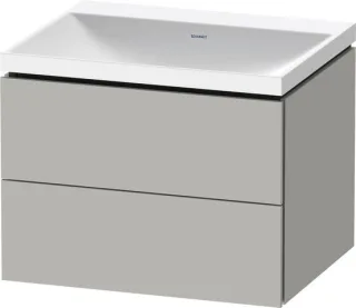 Duravit L-Cube c-shaped Set wandhängend Betongrau Matt 600x480x480 mm - LC6950N07070000 LC6950N07070000