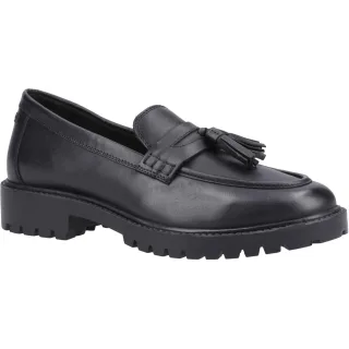 Hush Puppies Abigail Junior Leder Mädchen Schwarz Slipper