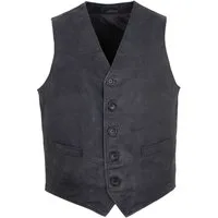 Maddox Lederweste Emilio MADDOX - Herren Lederweste Lammnubuk navy