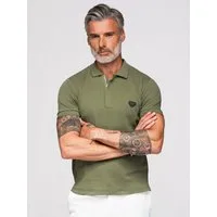 OMBRE Poloshirt Poloshirt mit Reißverschlussausschnitt