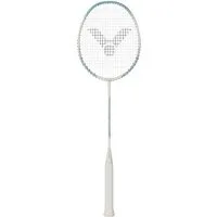 VICTOR Badmintonschläger Auraspeed 9 R (ausgewogen/flexibel) weiss/grün - besaitet, Gewichtsklasse: 4U/G5