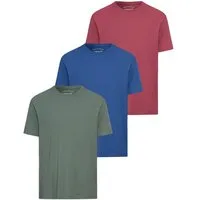 Man's World T-Shirt neue Farben! Preis-Leistungs Bestseller! Auch in Großen Größen (3er-Pack) aus Baumwolle, angenehmer Tragekomfort, hochwertige Verarbeitung