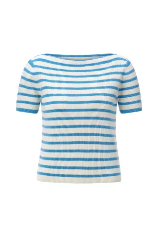 Rich & Royal - Boat NK SH SLVS Stripe SW sailor sky - Gr. - L
