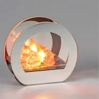formano LED Tischleuchte Flames, LED, mit Timerfunktion, Silber, Feuer, H: 11cm