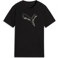 PUMA T-Shirt TAD ESS LOGO GRAPHIC TEE G für Jugendliche, Kurzarm, sportlicher Stil