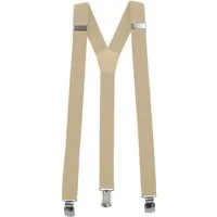 Fabio Farini Hosenträger Schmales Y-Design mit 3cm Breite verstellbar mit extra starken Clipverschluss, Sand