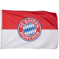 FC Bayern München Fahne FC Bayern München I Hissfahne Logo 180x120 cm I Rot/Weiß