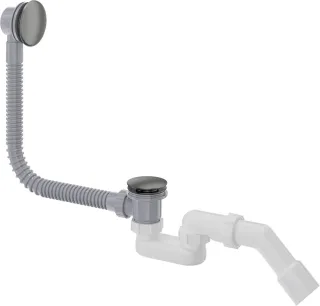 Neuesbad für BATHTUBE mit POP UP Ablauf, mit Überlauf, Titan NB1DENHCD57B1