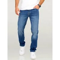 Jack & Jones Comfort-fit-Jeans JJIMIKE JJARIS im Used-Look mit Stretchanteil Herren Mike Jeans Comfort Fit Hose