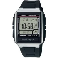 Casio Funk Funkchronograph WV-59R-1AEF, Quarzuhr, Armbanduhr Herren, Digitaluhr,Funkuhr, Resinarmband,Weltzeit