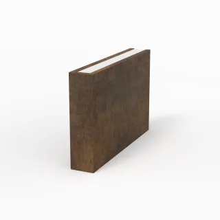Sanipa 2morrow Konsolenplatte vertikal WT5812E Patina-Bronze, H:340, B:85, T:520 mm WT5812E
